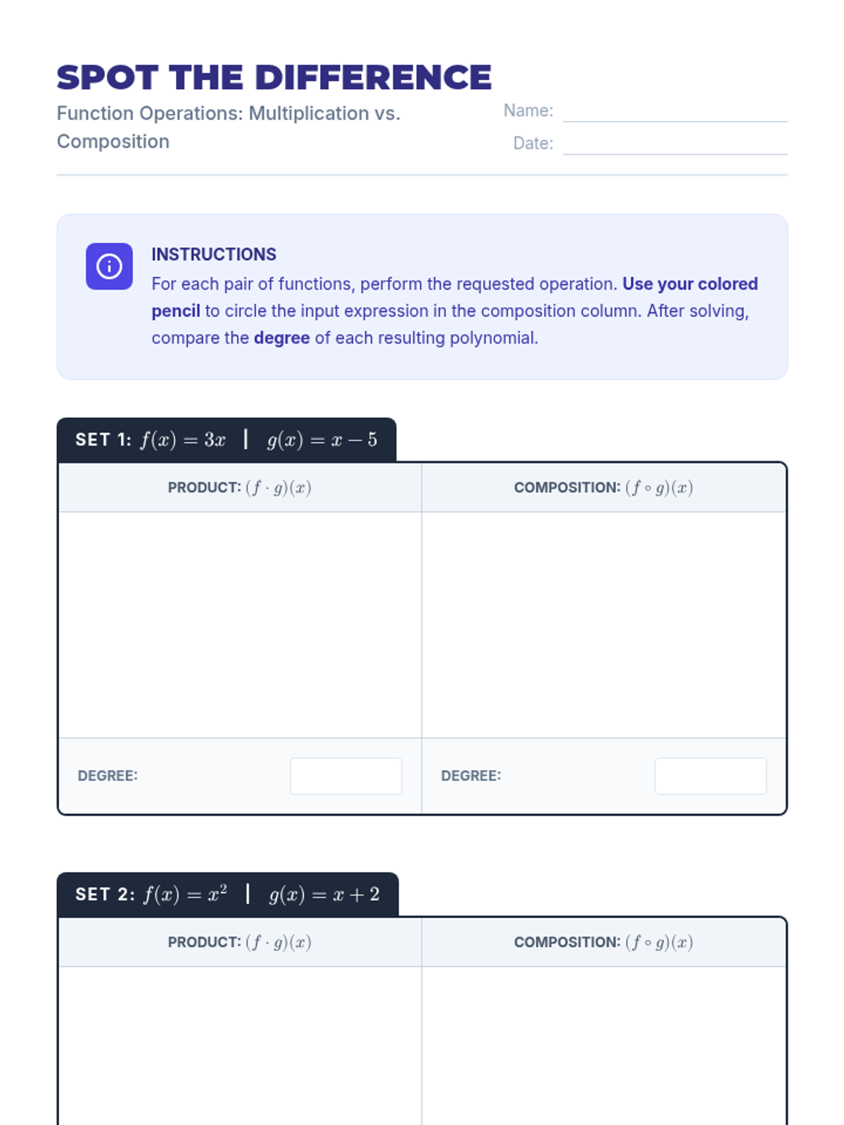 Distinguishable Worksheet Spot the Difference Worksheet • Material • Lenny Learning
