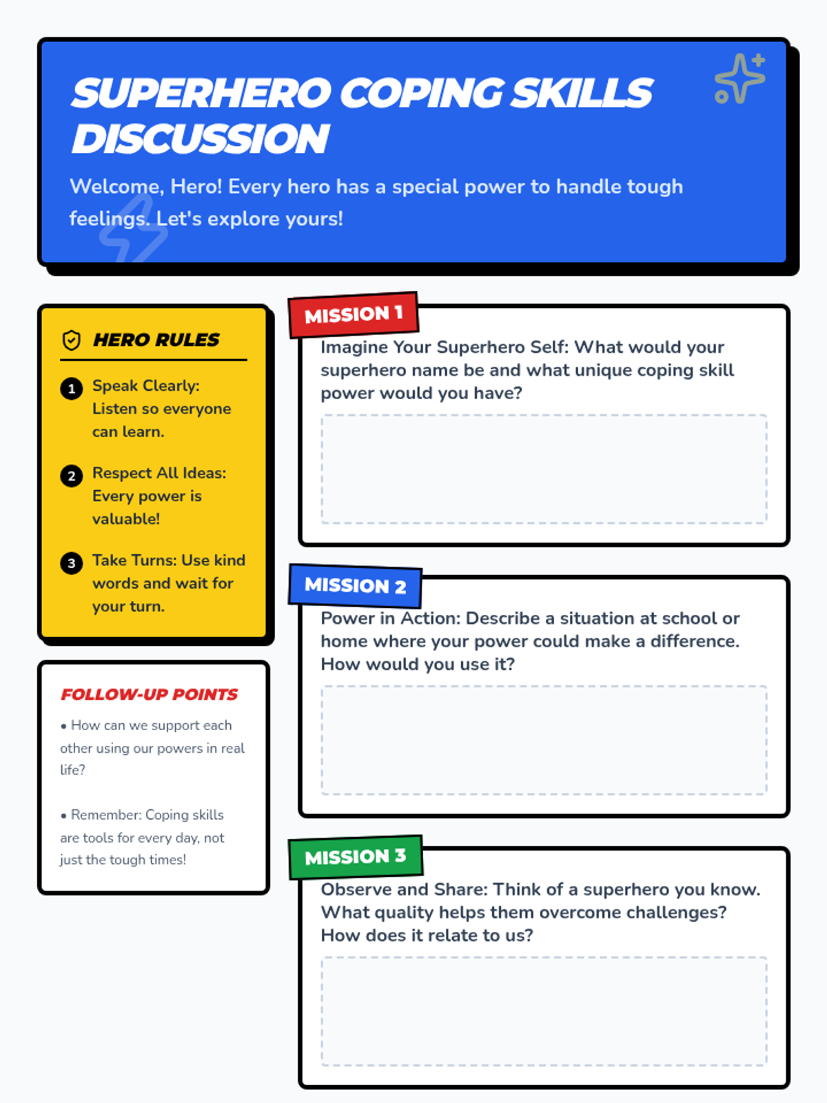 Coping Skills Superheroes • Lesson • Lenny.com