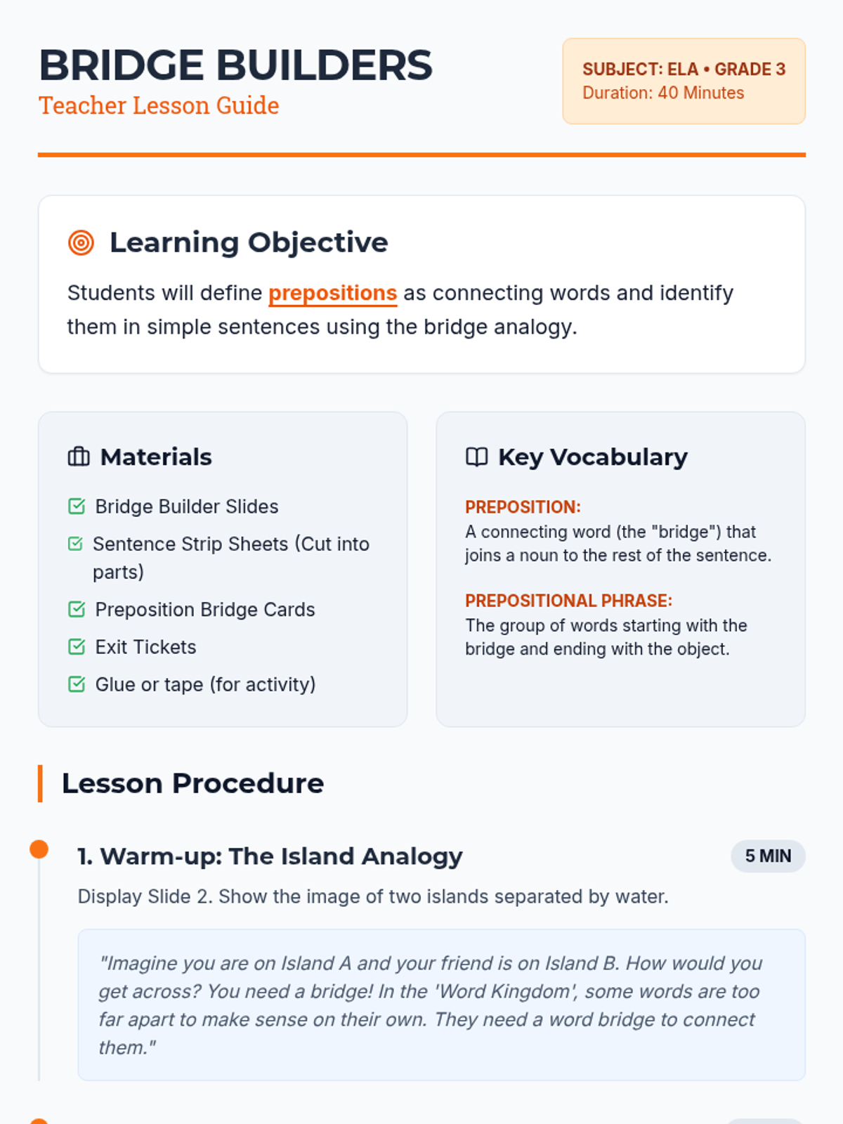 Bridge Builders • Lesson • Lenny Learning