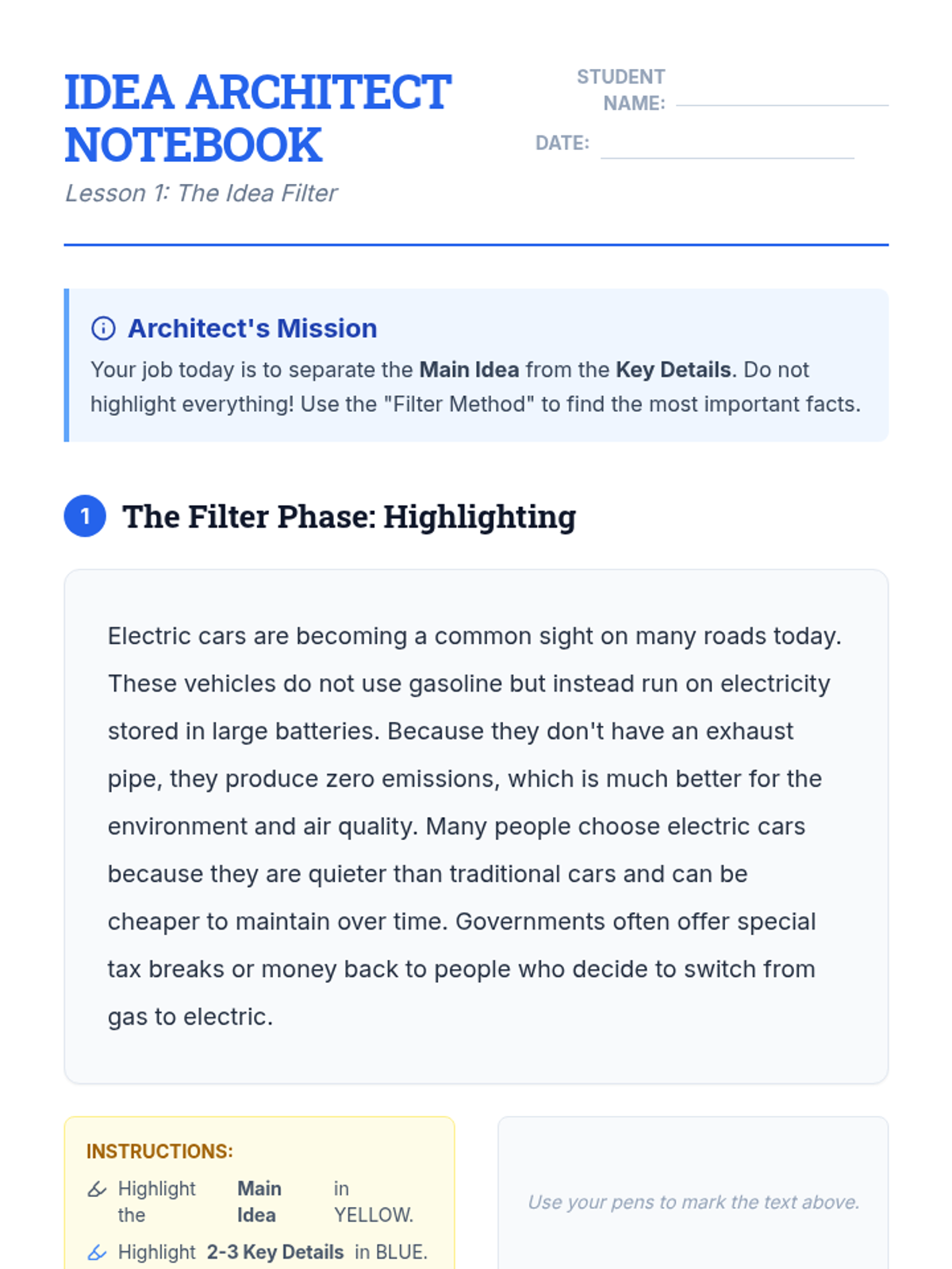Idea Architect Notebook