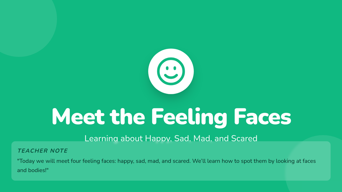 Meet the Feeling Faces • Lesson • Lenny Learning