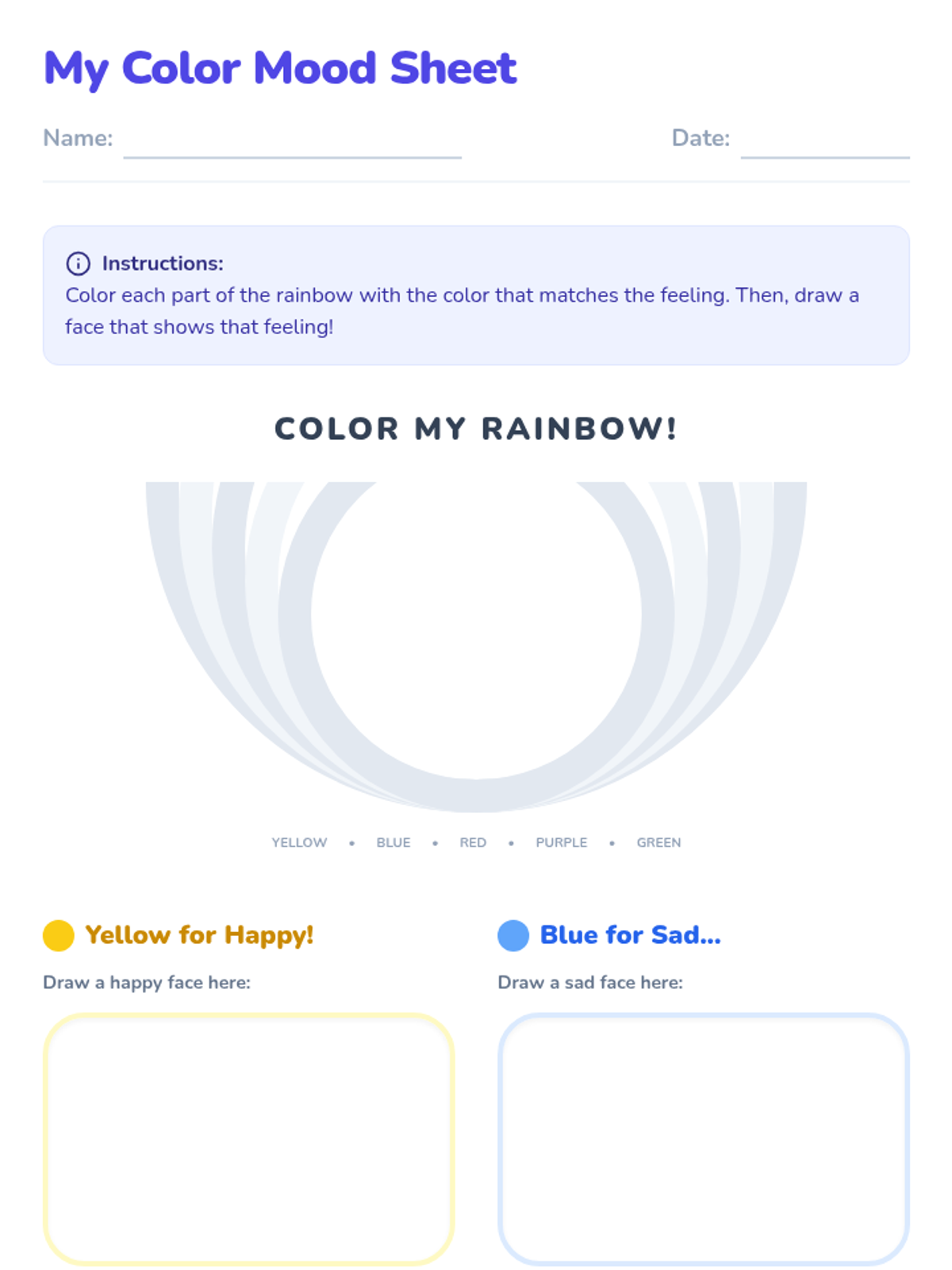 The Feelings Rainbow • Lesson • Lenny Learning