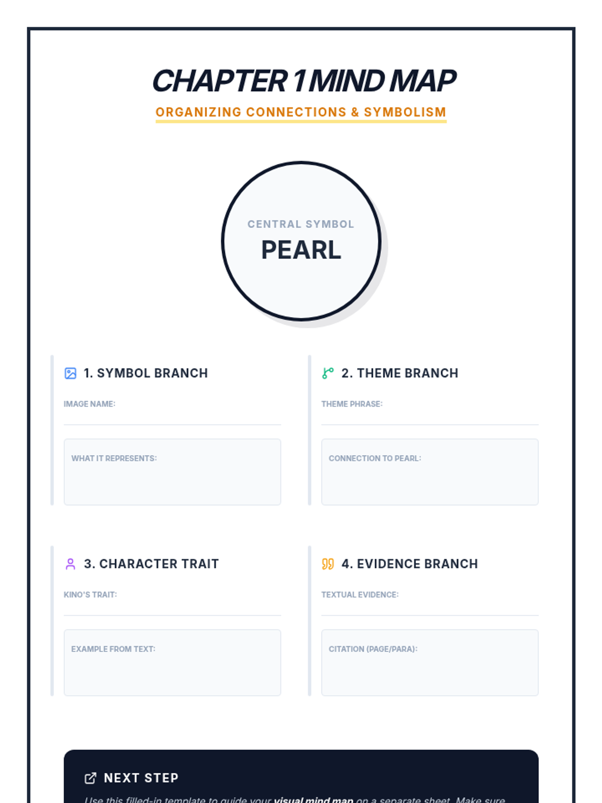 Mind Map Template • Material • Lenny Learning