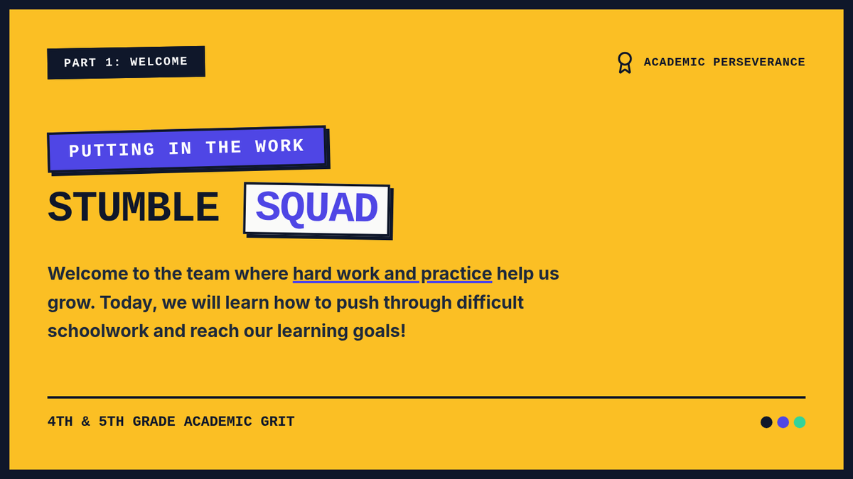 Stumble Squad Slides