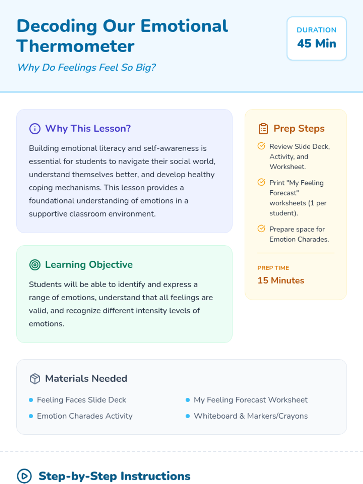 Decoding Our Emotional Thermometer Lesson Plan • Material • Lenny.com