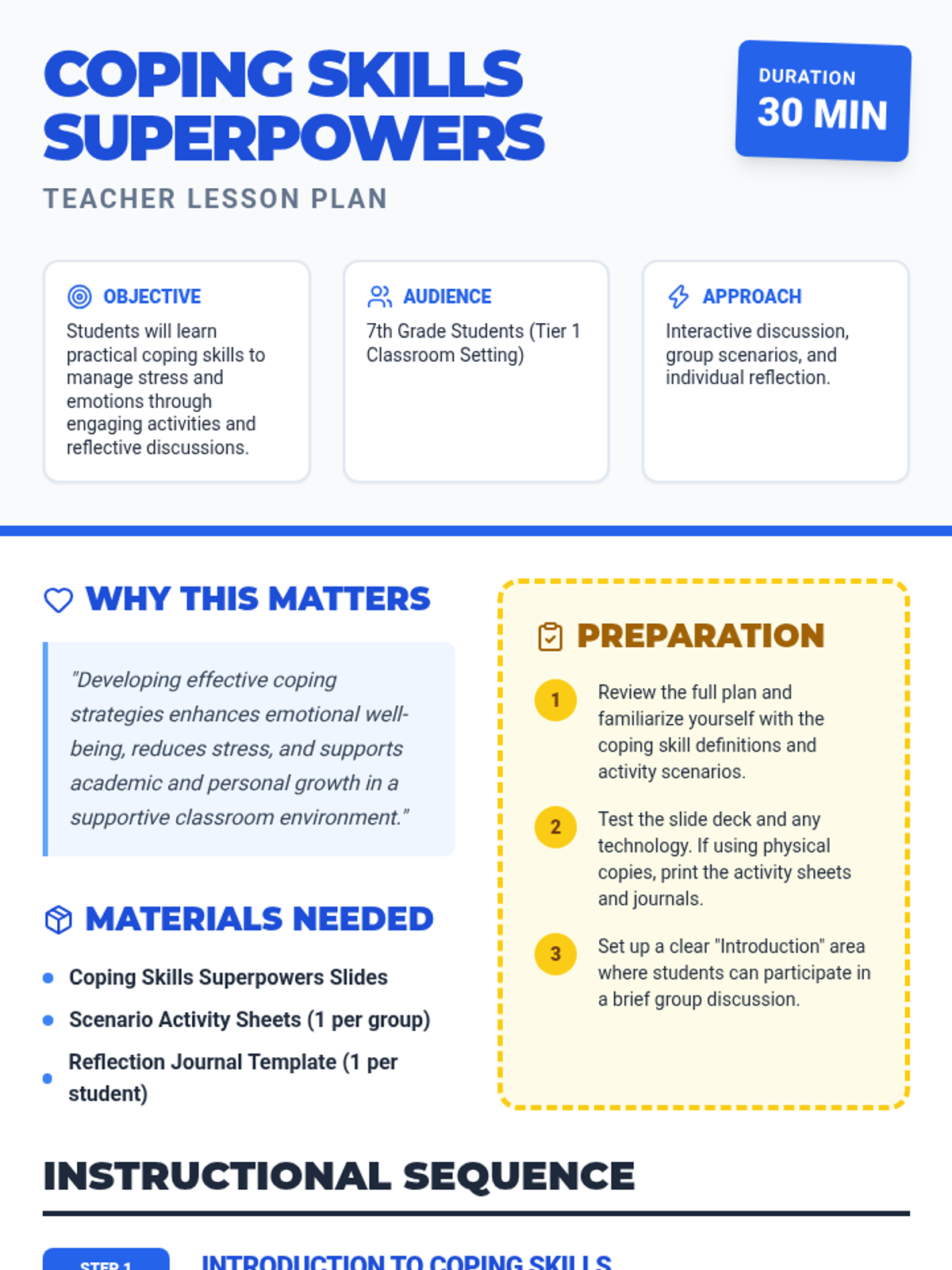 Coping Skills Superpowers • Lesson • Lenny Learning