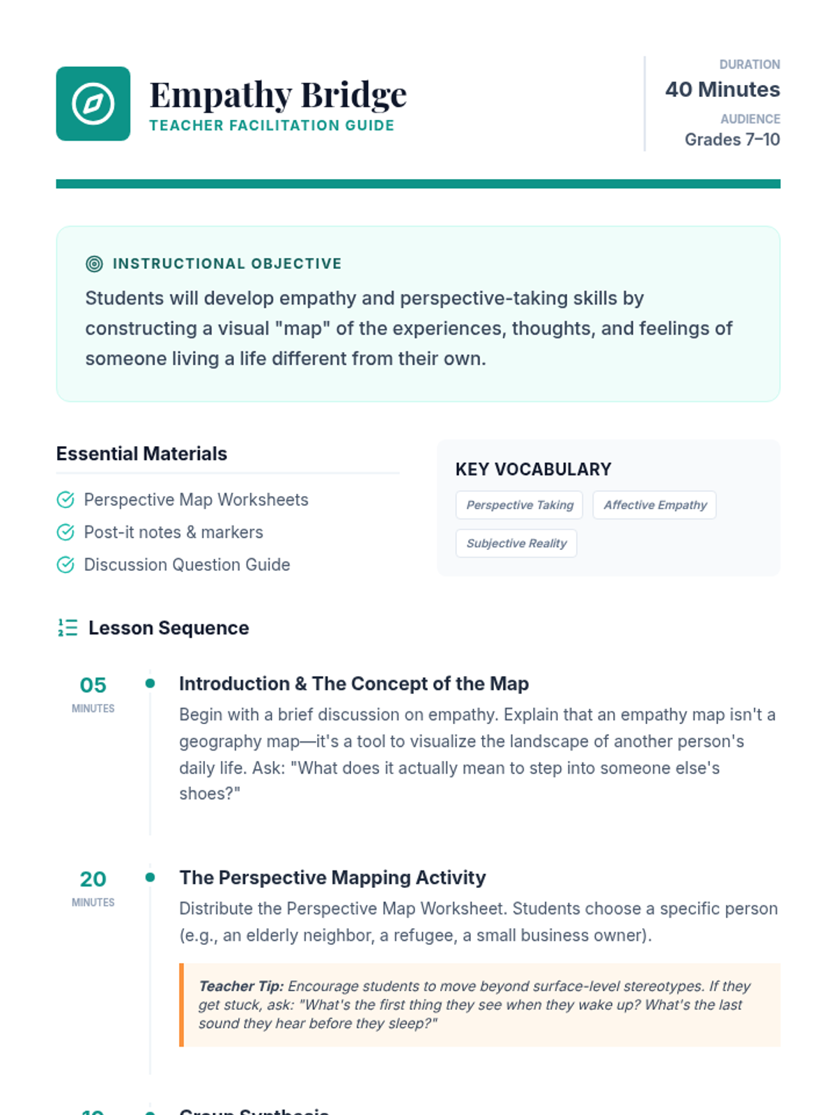 Empathy Bridge Facilitation Guide • Material • Lenny Learning