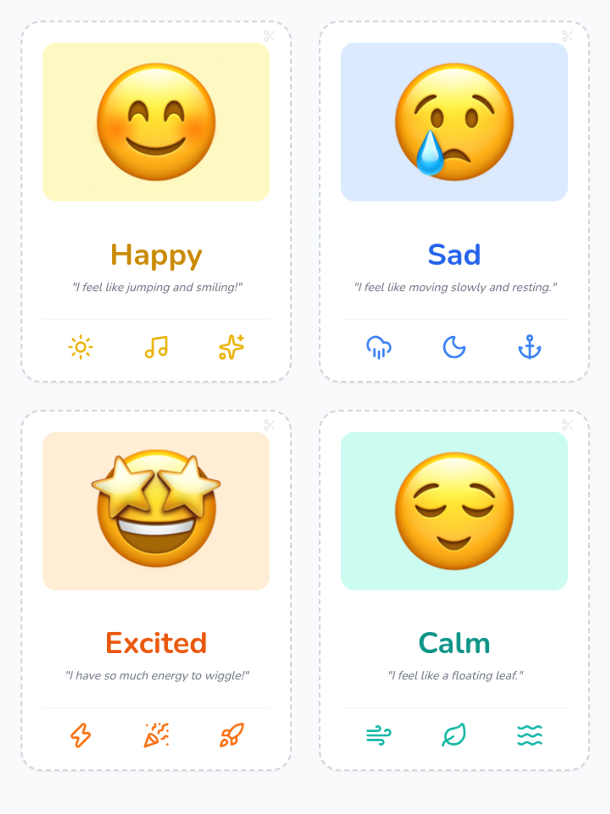 Printable Emotion Cards Worksheet • Material • Lenny Learning