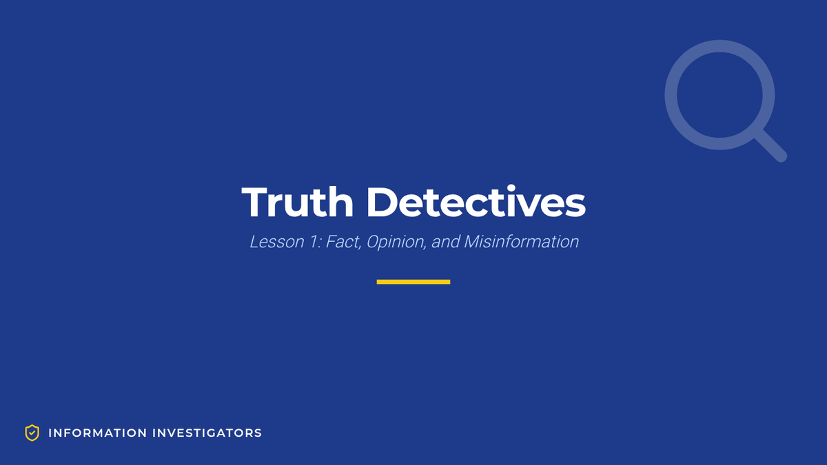 Truth Detectives Slides