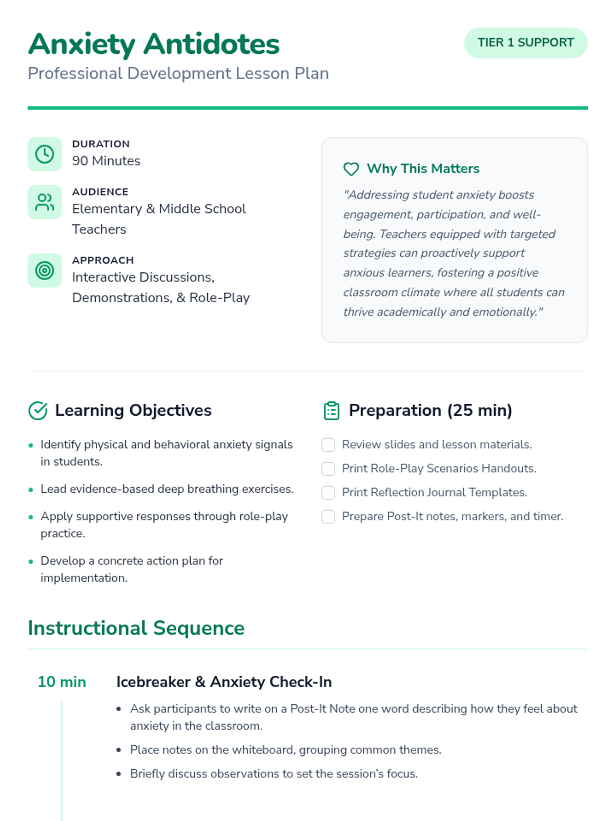 Anxiety Antidotes • Lesson • Lenny Learning