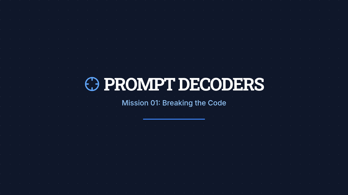 Prompt Decoders Slides