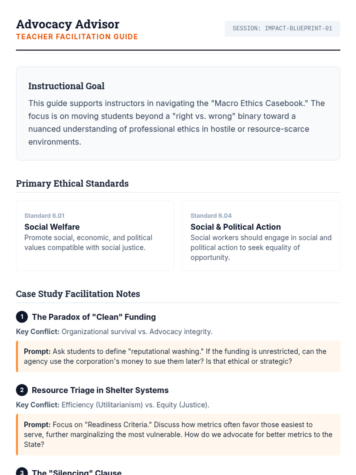 Advocacy Advisor Guide