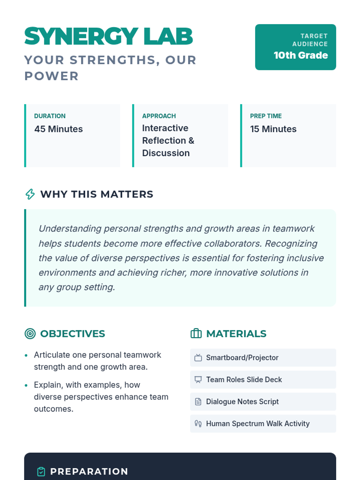 Your Strengths Our Power • Lesson • Lenny Learning