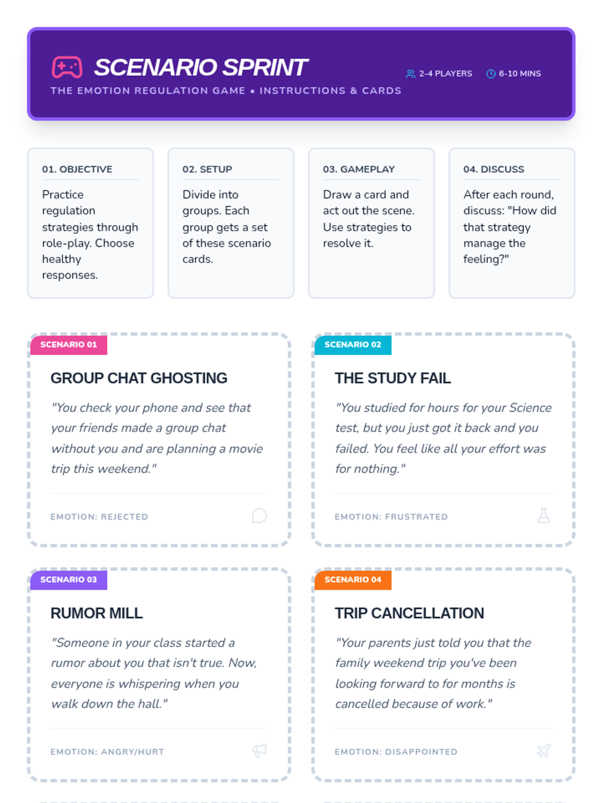 Emotion Regulation Game • Lesson • Lenny Learning