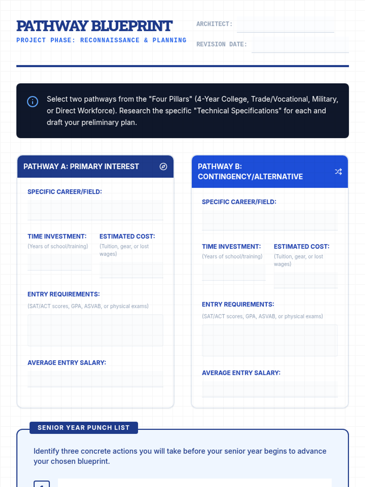 Pathway Blueprint Activity Sheet • Material • Lenny Learning
