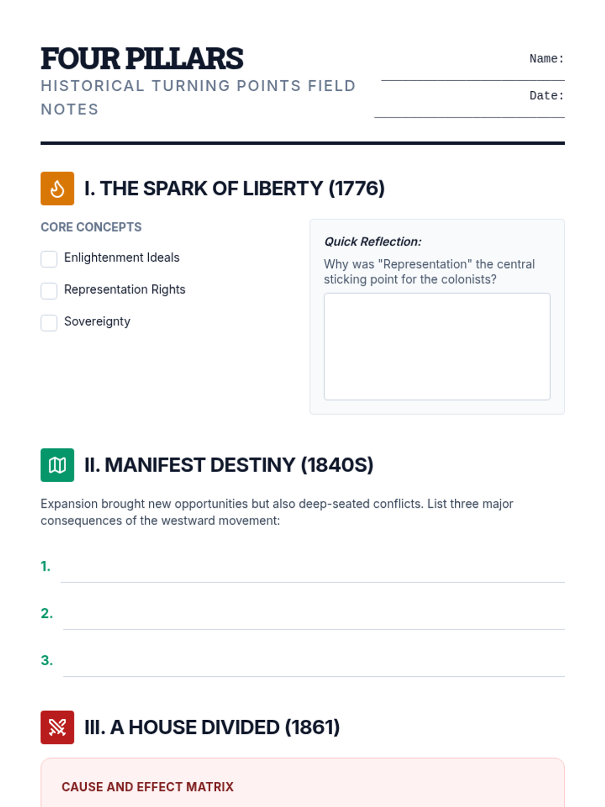 Four Pillars Field Notes