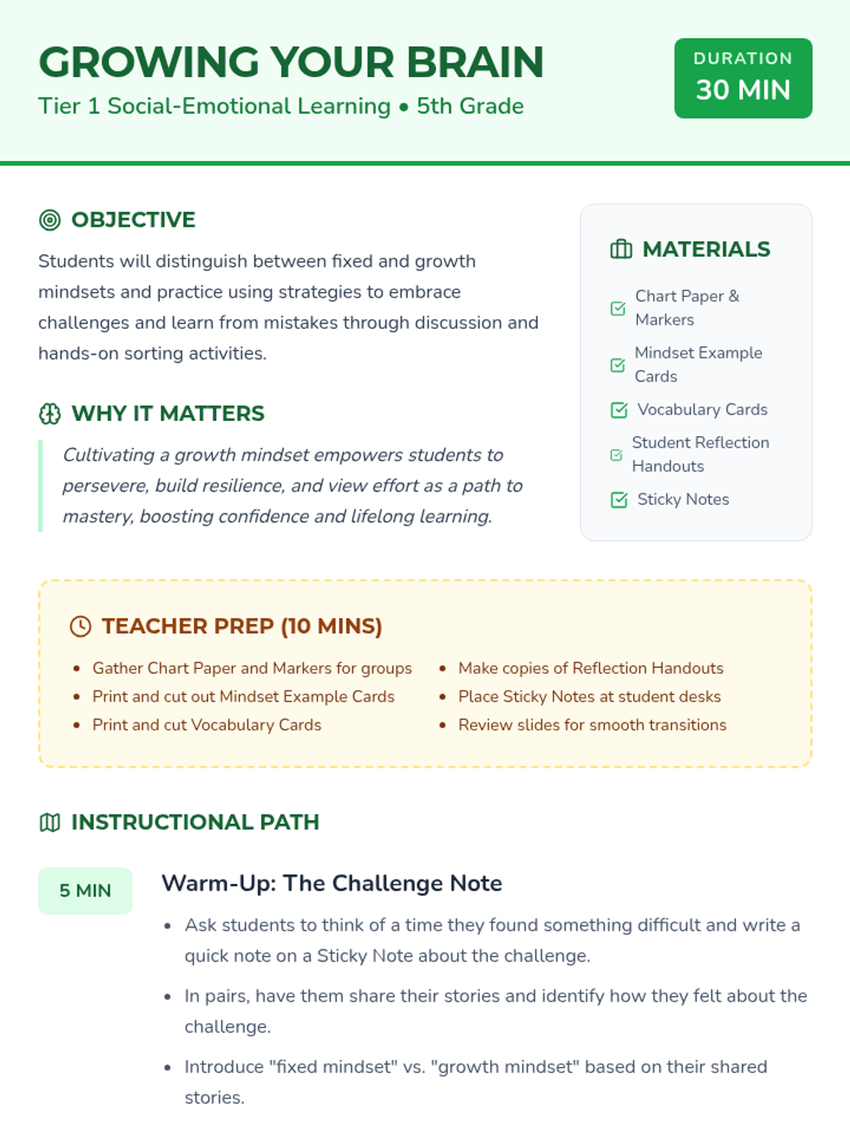 Growing Your Brain • Lesson • Lenny Learning