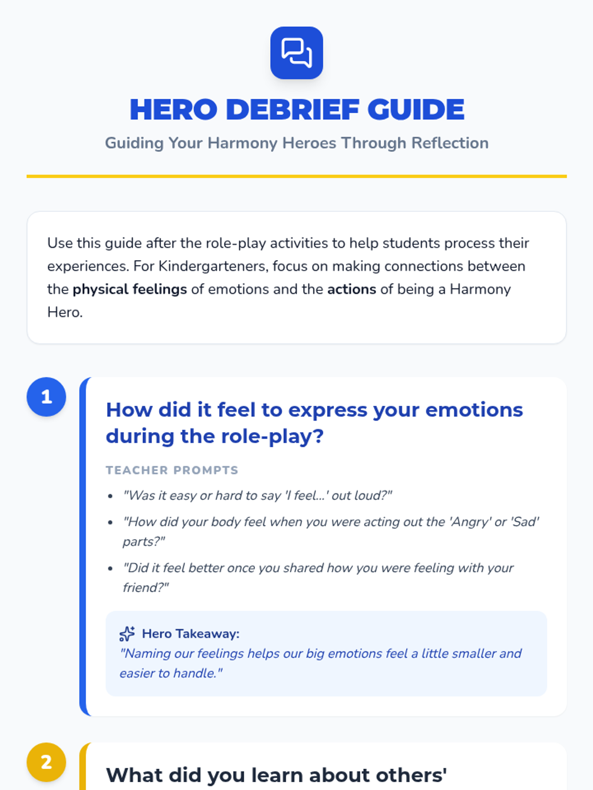 Harmony Heroes Conflict Solvers • Lesson • Lenny Learning