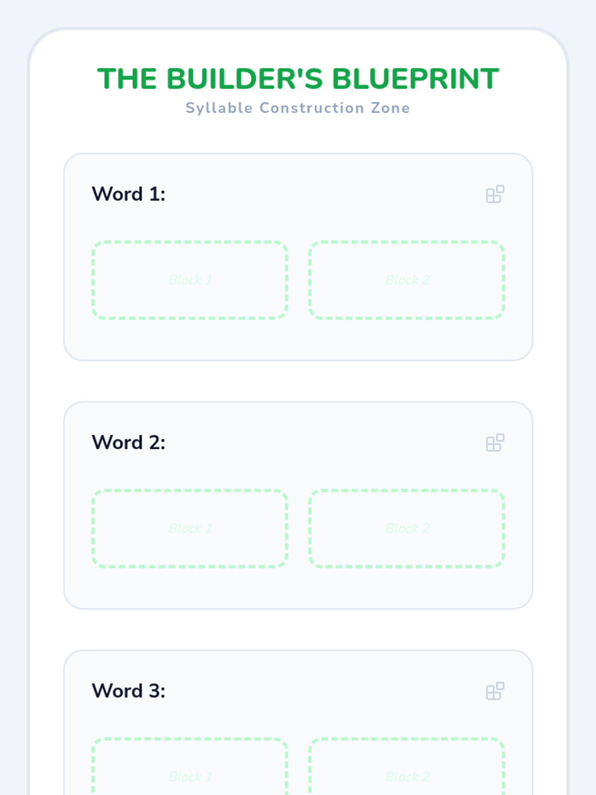 Syllable Builders • Lesson • Lenny Learning