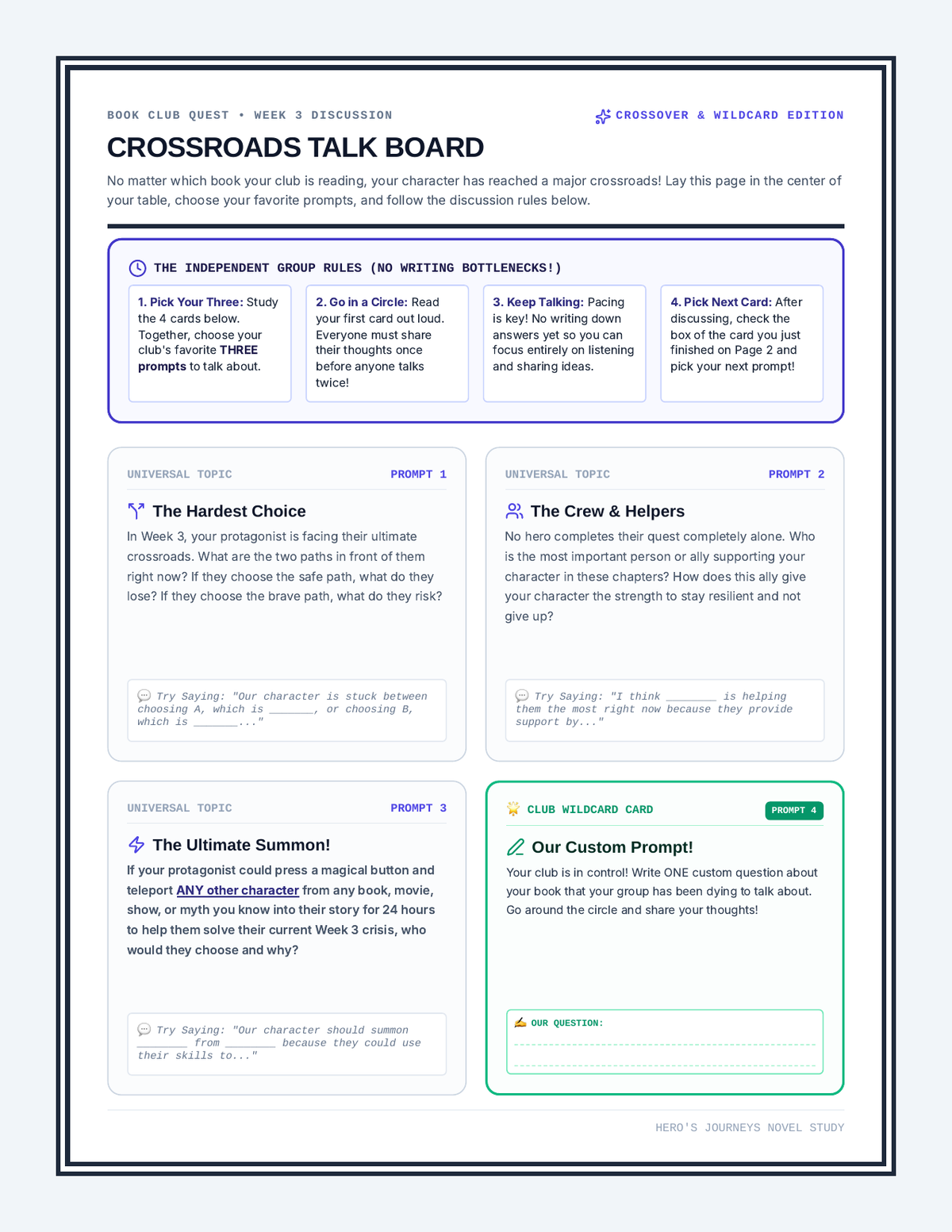 Crossroads Talk Cards page 1