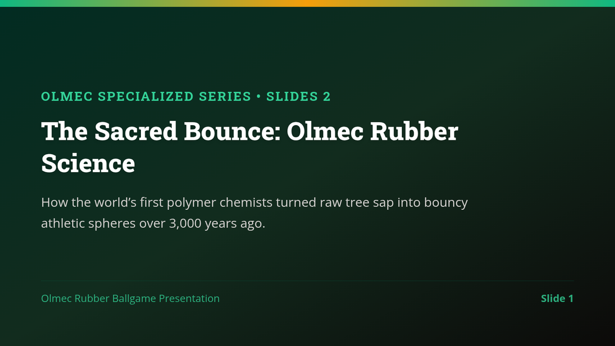 Olmec Rubber Ballgame Slides