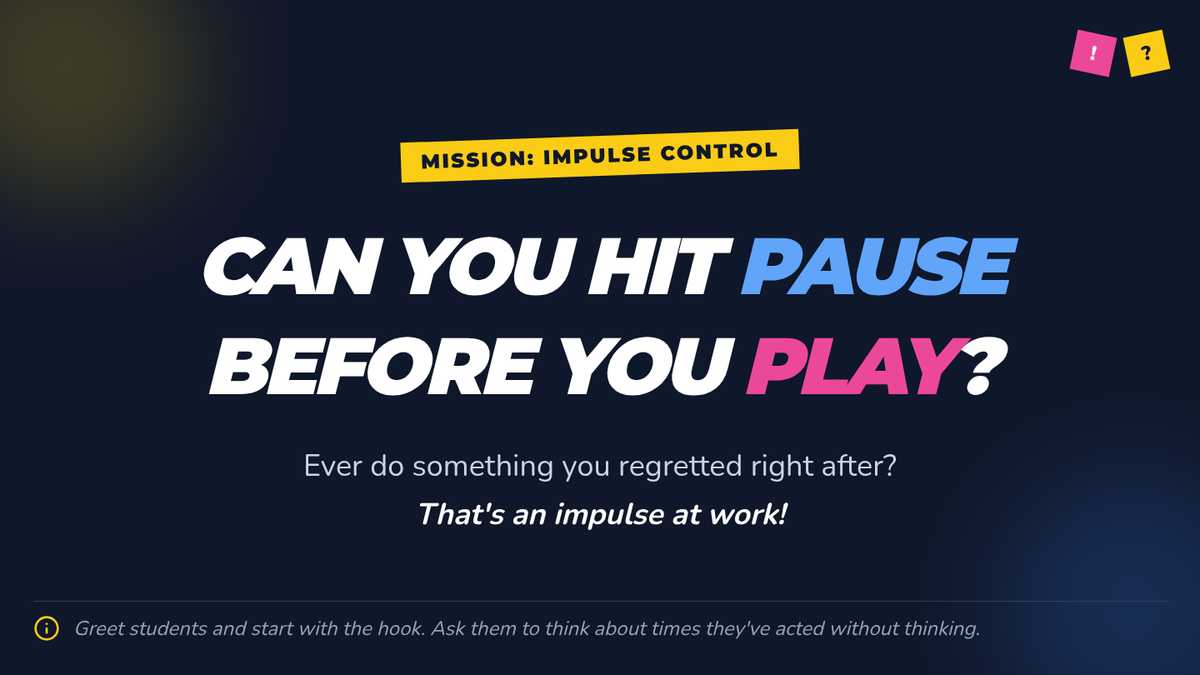 Impulse Control Superpowers Slides