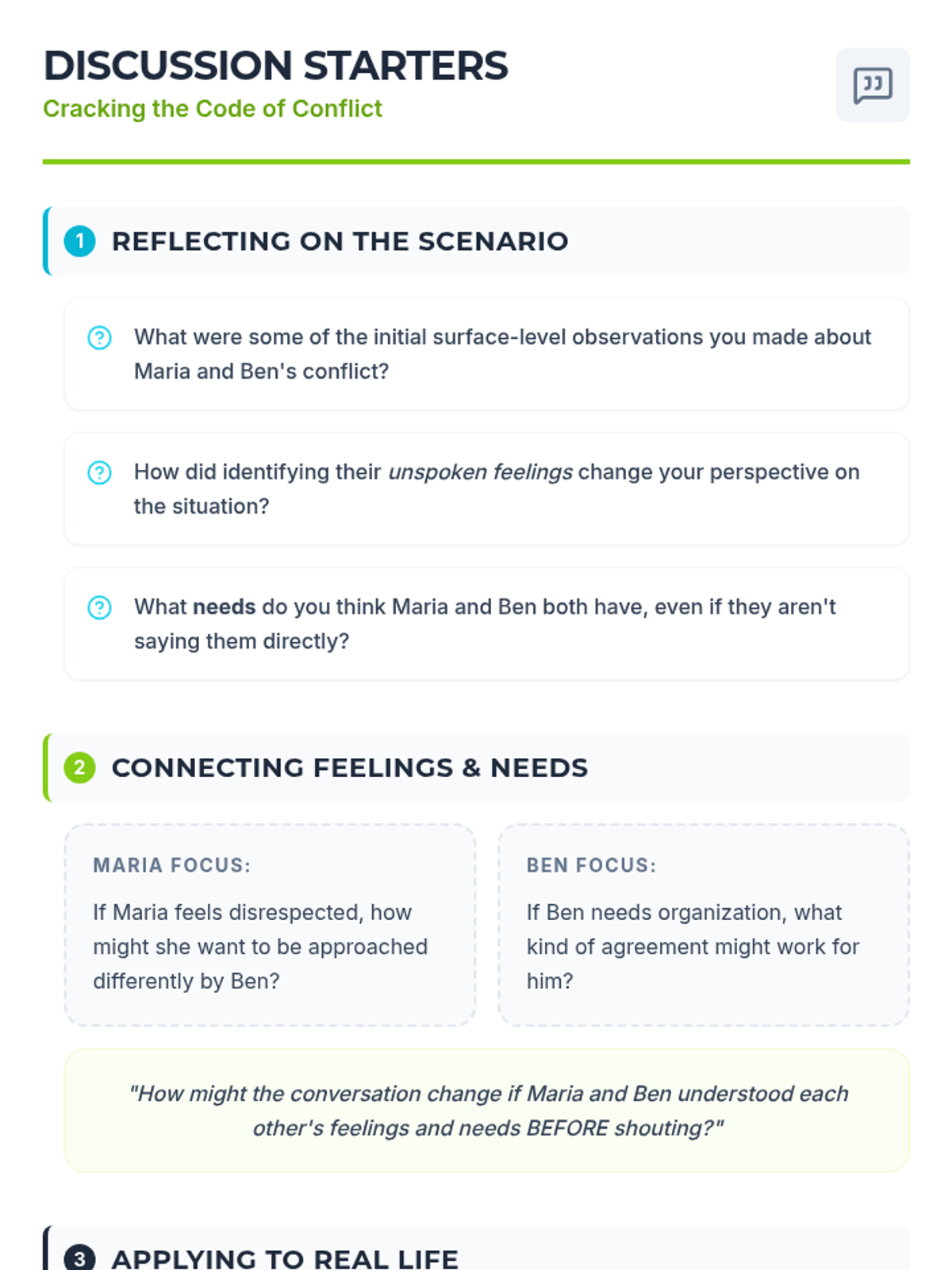 Cracking the Code of Conflict • Lesson • Lenny.com