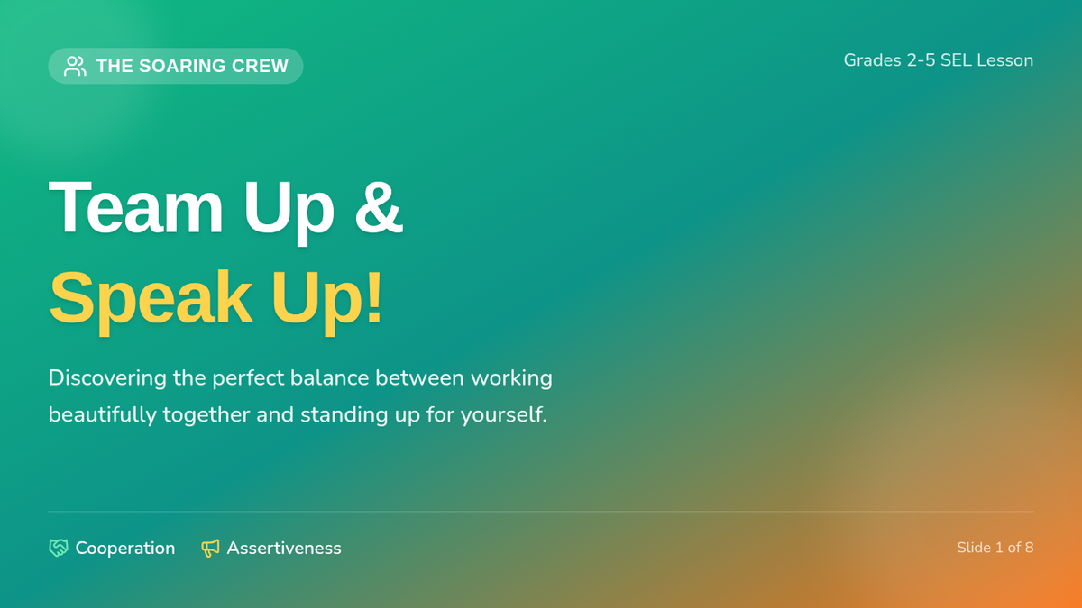 Team Up Speak Up Slides