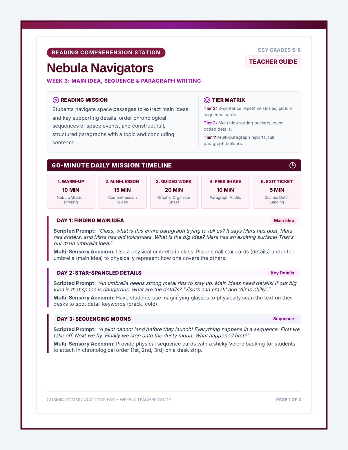 Nebula Navigators Teacher Guide page 1