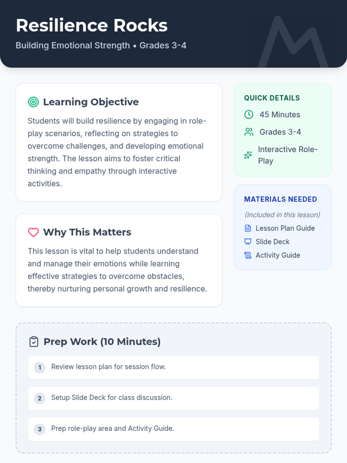 Resilience Rocks • Lesson • Lenny Learning
