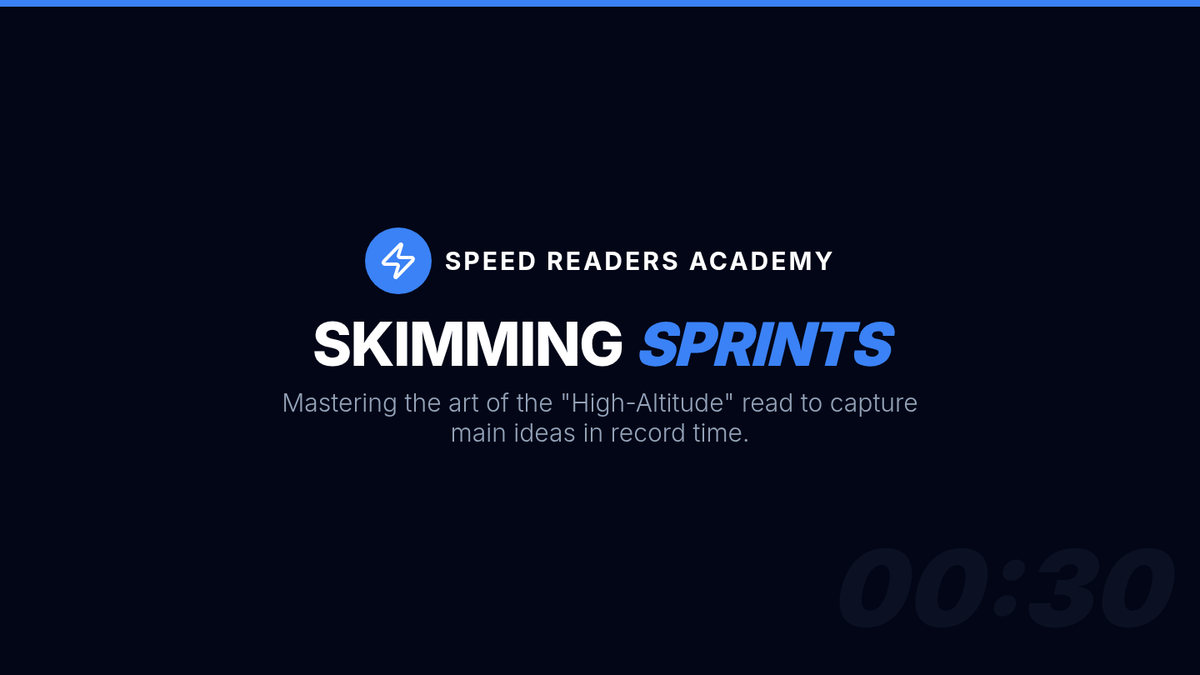 Skimming Sprints Slides