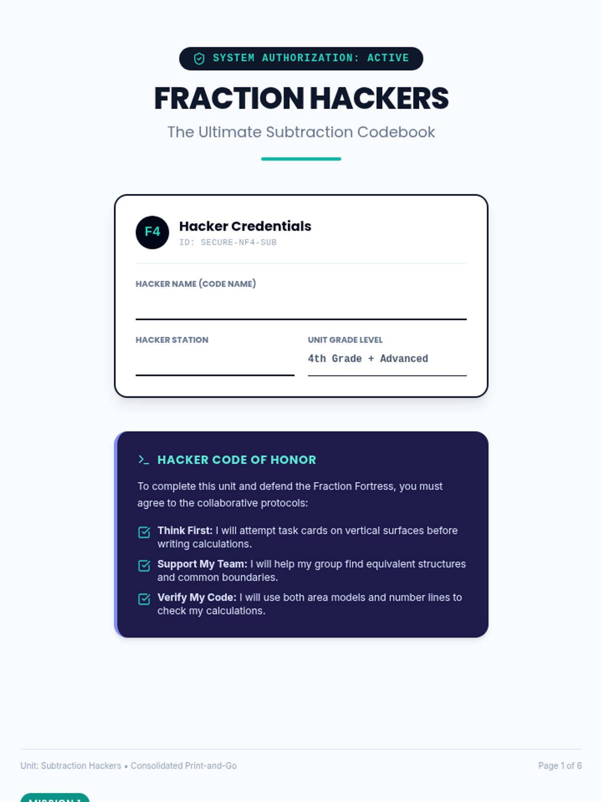 Hacker Codebook Packet
