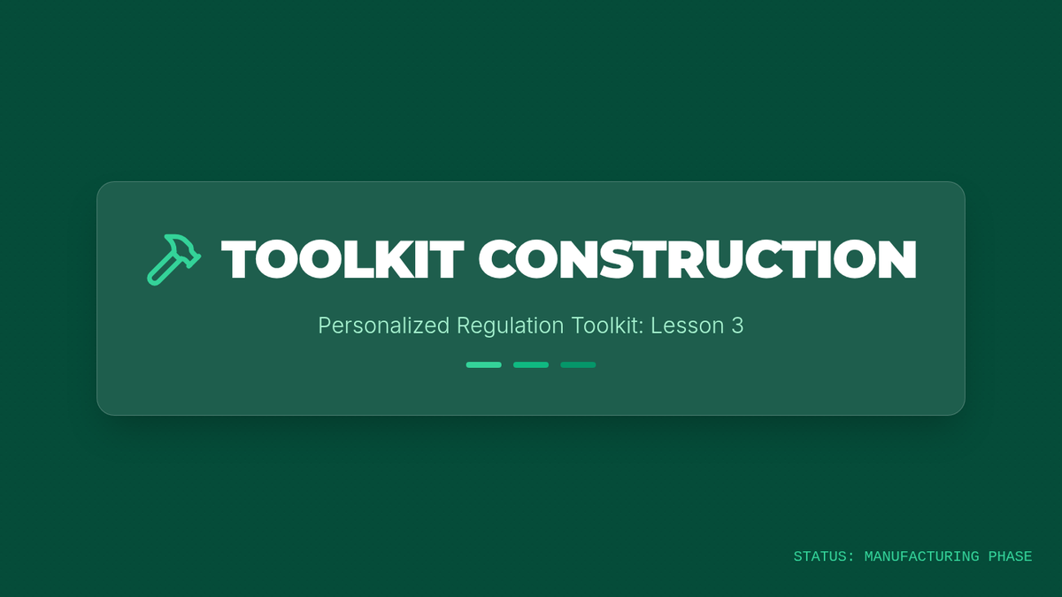 Toolkit Construction Workshop • Lesson • Lenny Learning