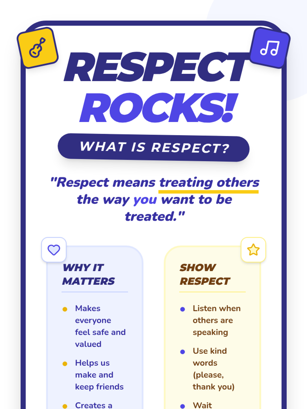 Respect Rocks Respect Rocks • Lesson • Lenny Learning
