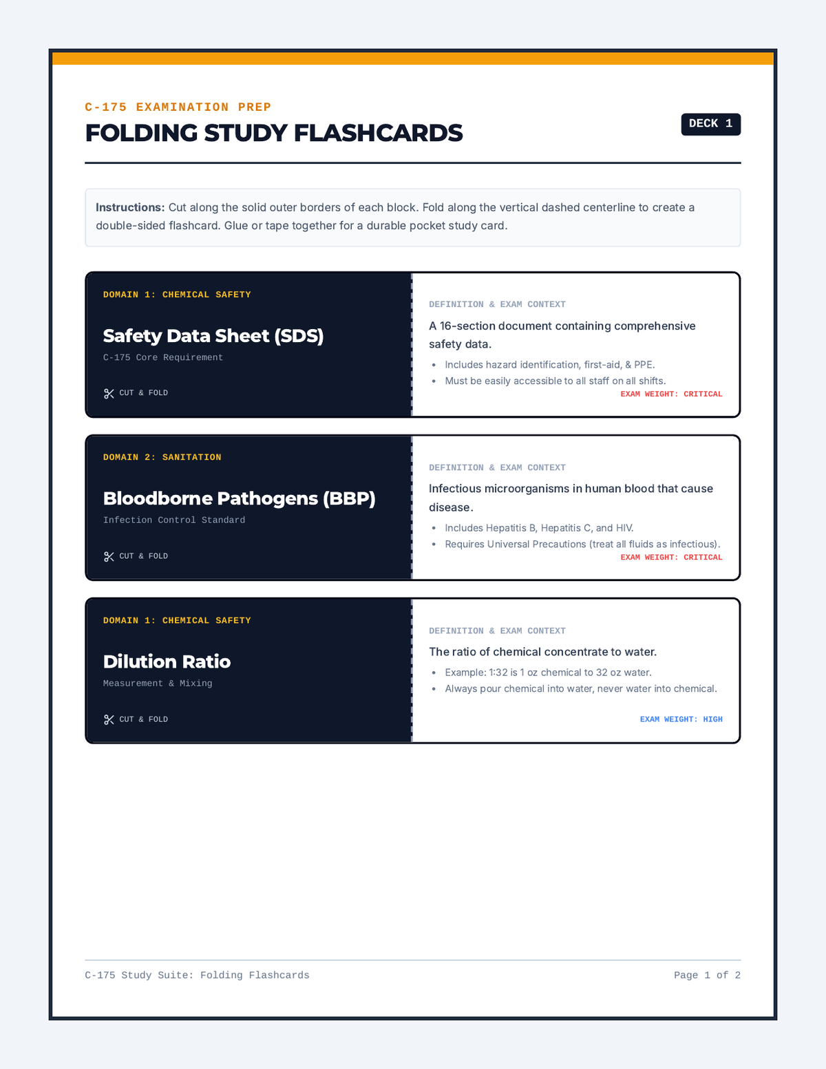 C175 Folding Flashcards page 1