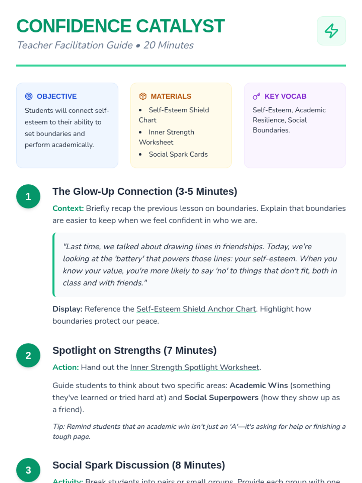 Confidence Catalyst • Lesson • Lenny Learning