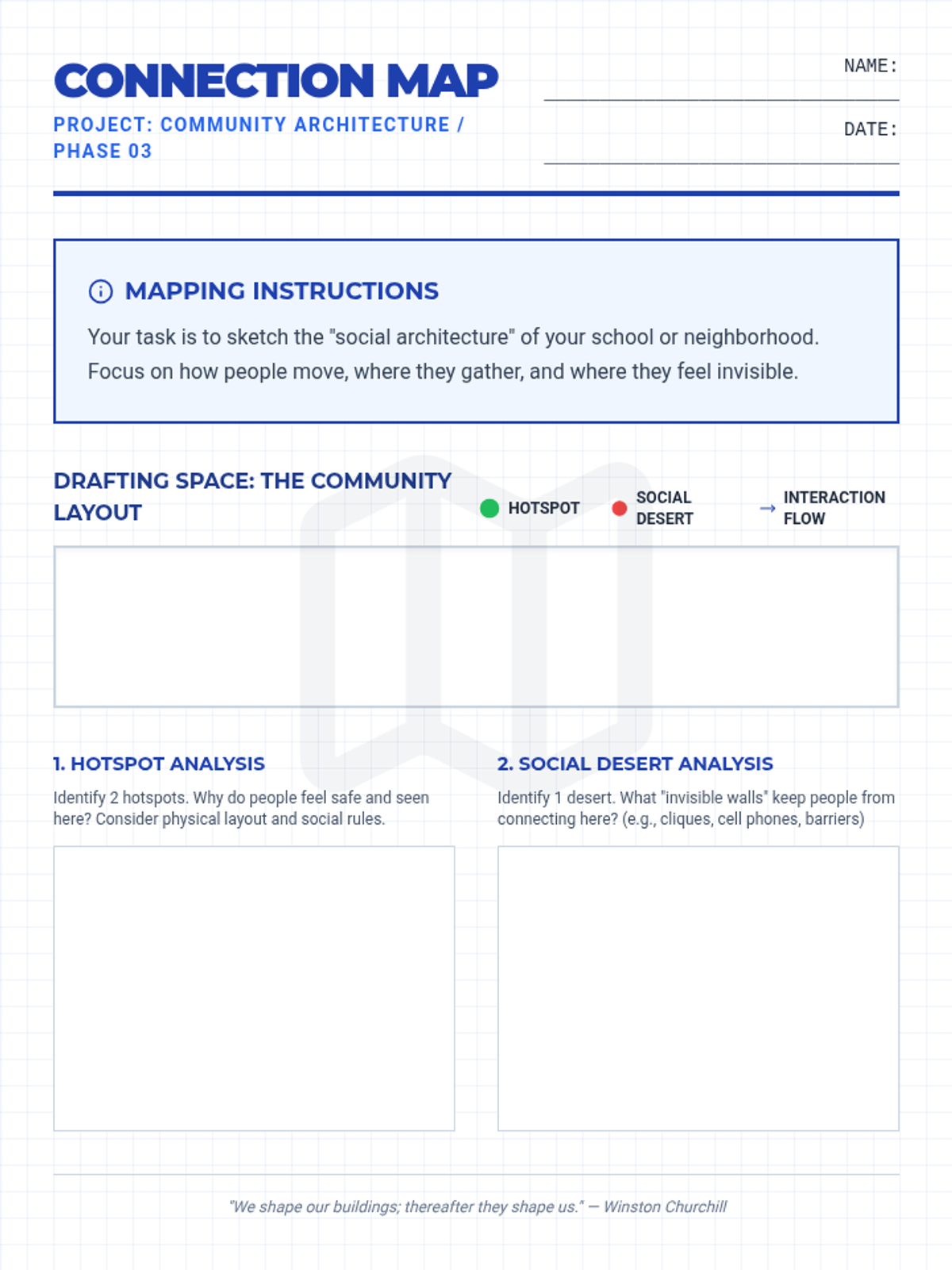 Connection Map Worksheet • Material • Lenny Learning
