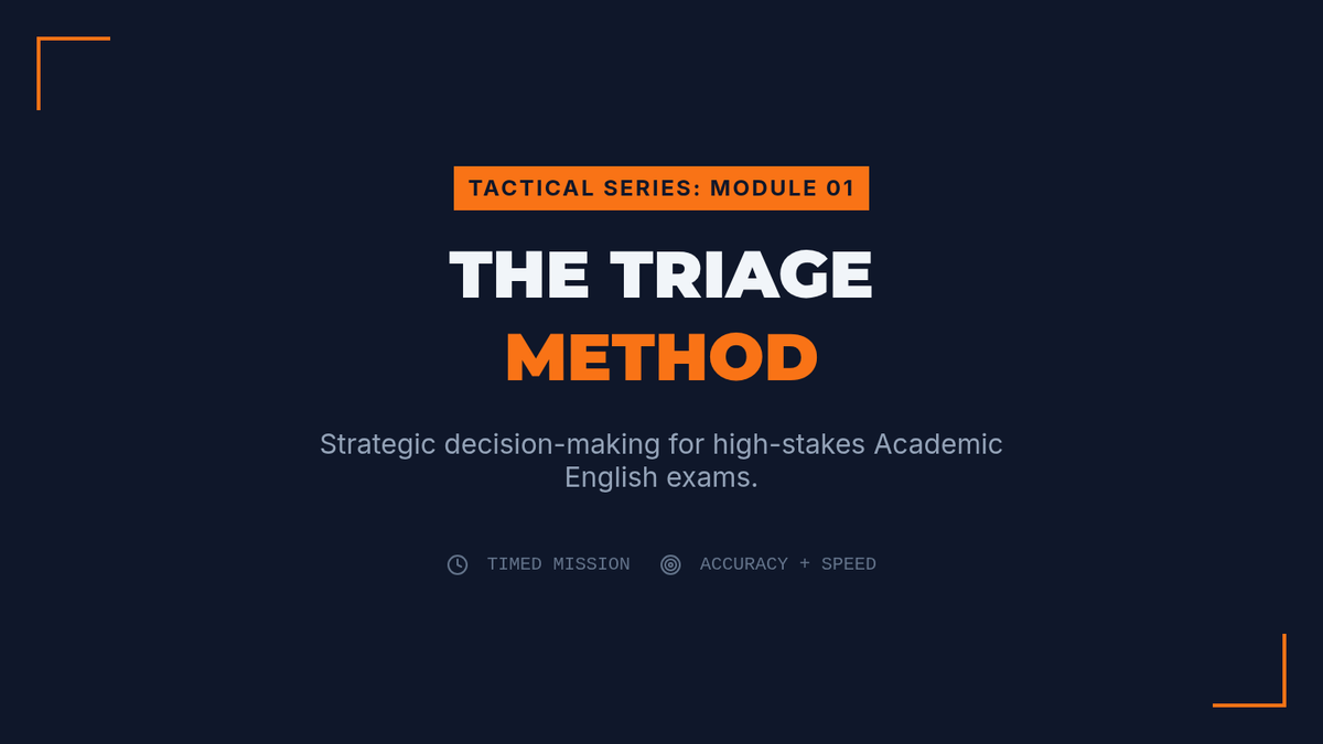 Triage Tactics Slides