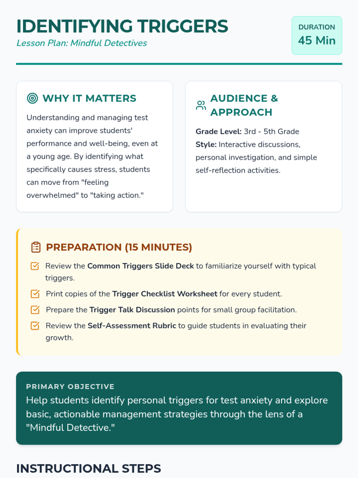 Test Anxiety Triggers • Lesson • Lenny Learning
