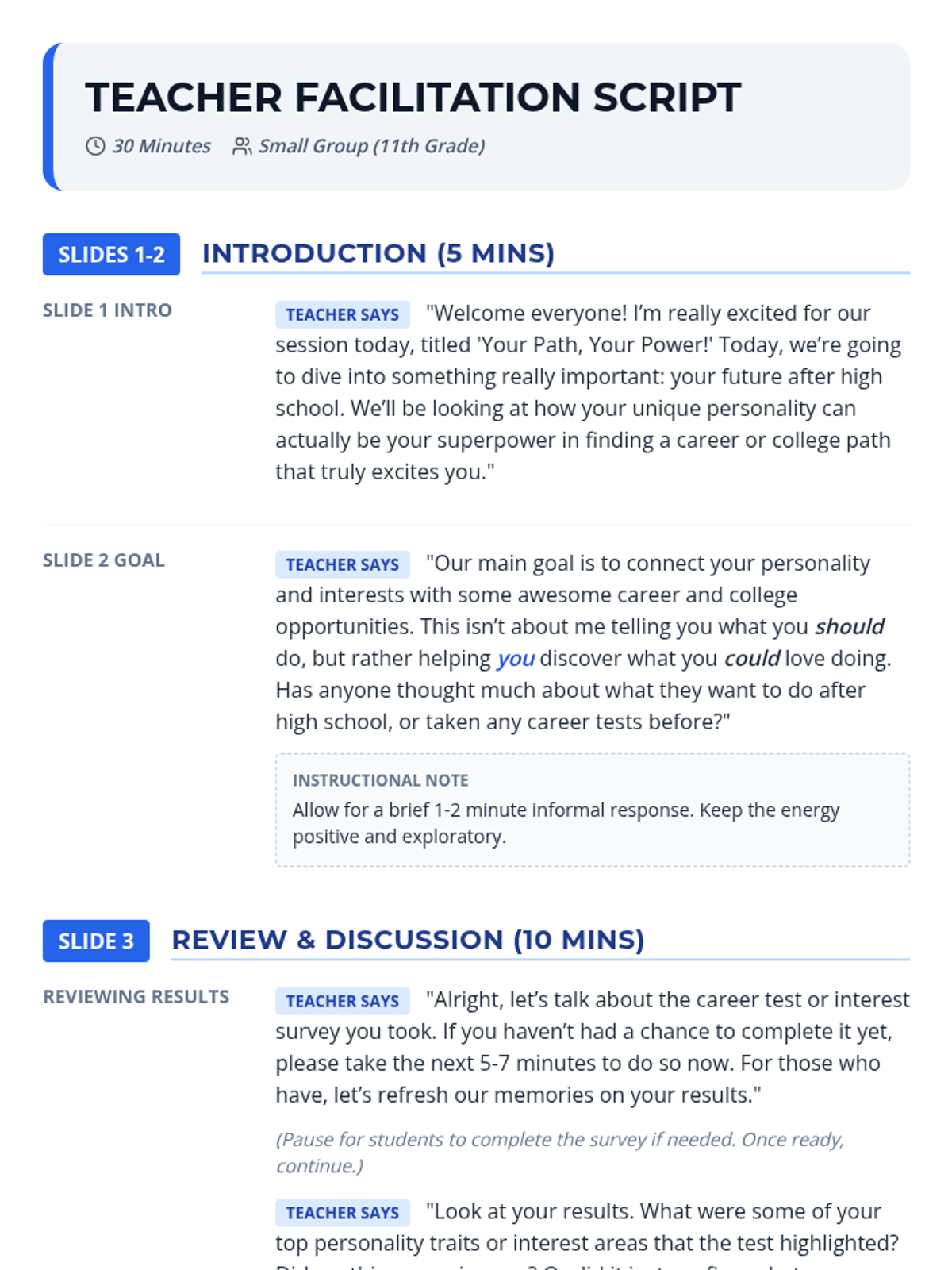 Project Power Script Your Path Your Power • Lesson • Lenny.com