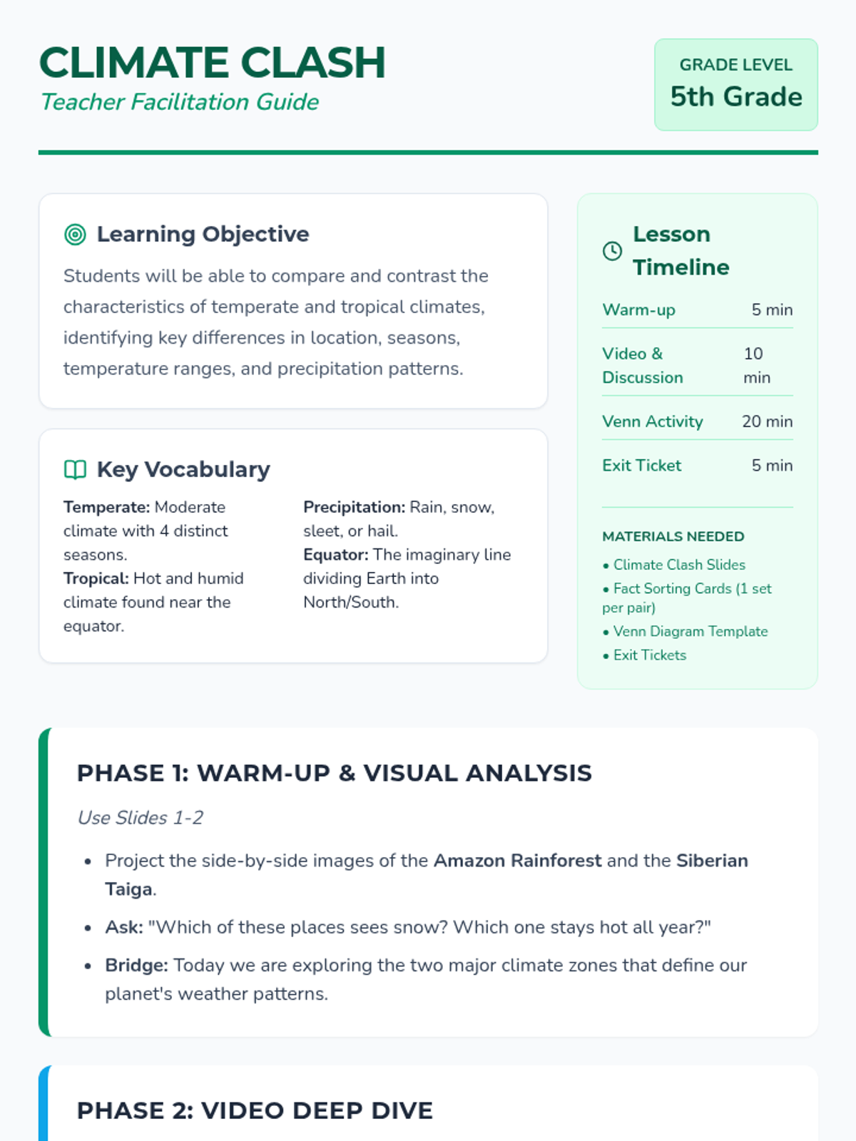 Climate Explorer Teacher Guide • Material • Lenny Learning
