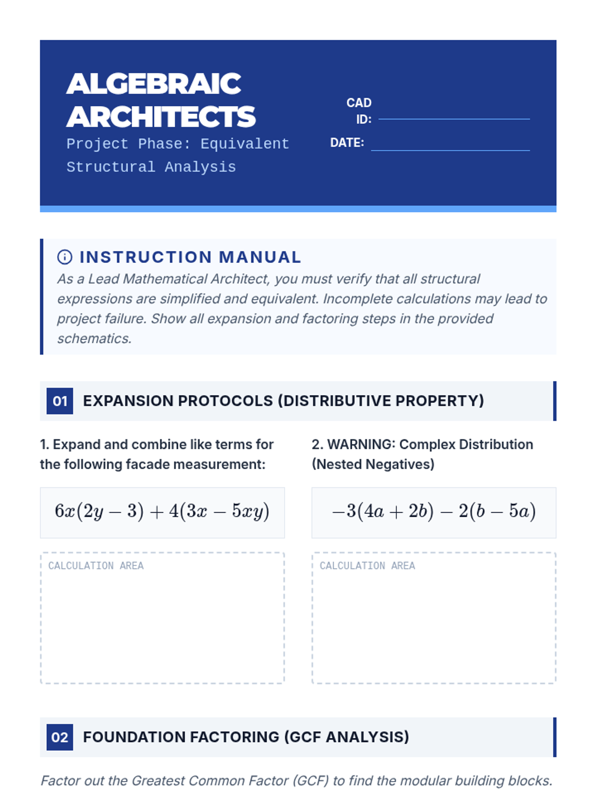 Algebraic Architects • Lesson • Lenny Learning