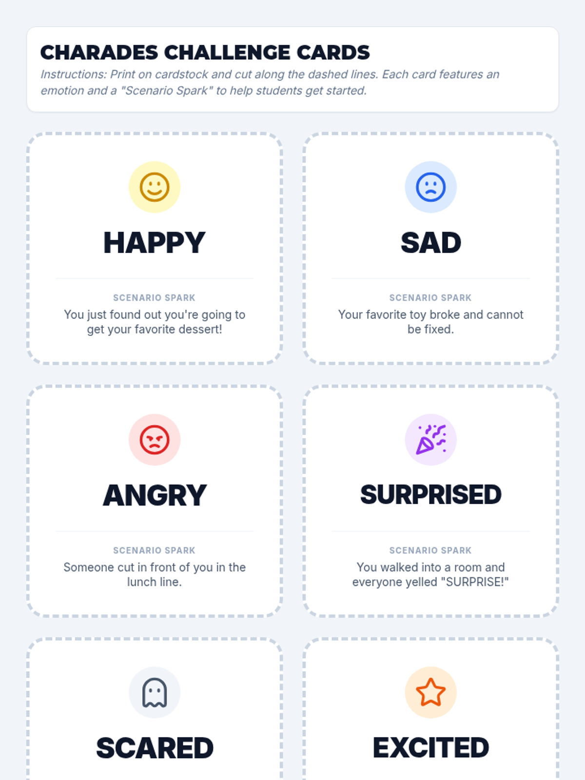 Emotion Charades • Lesson • Lenny Learning