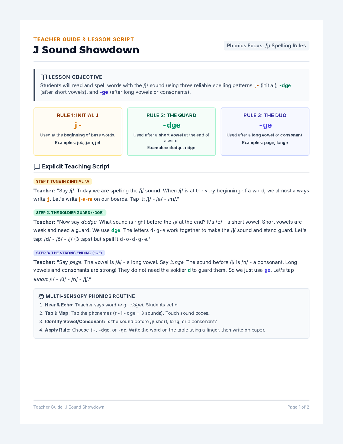 J Sound Teacher Guide page 1