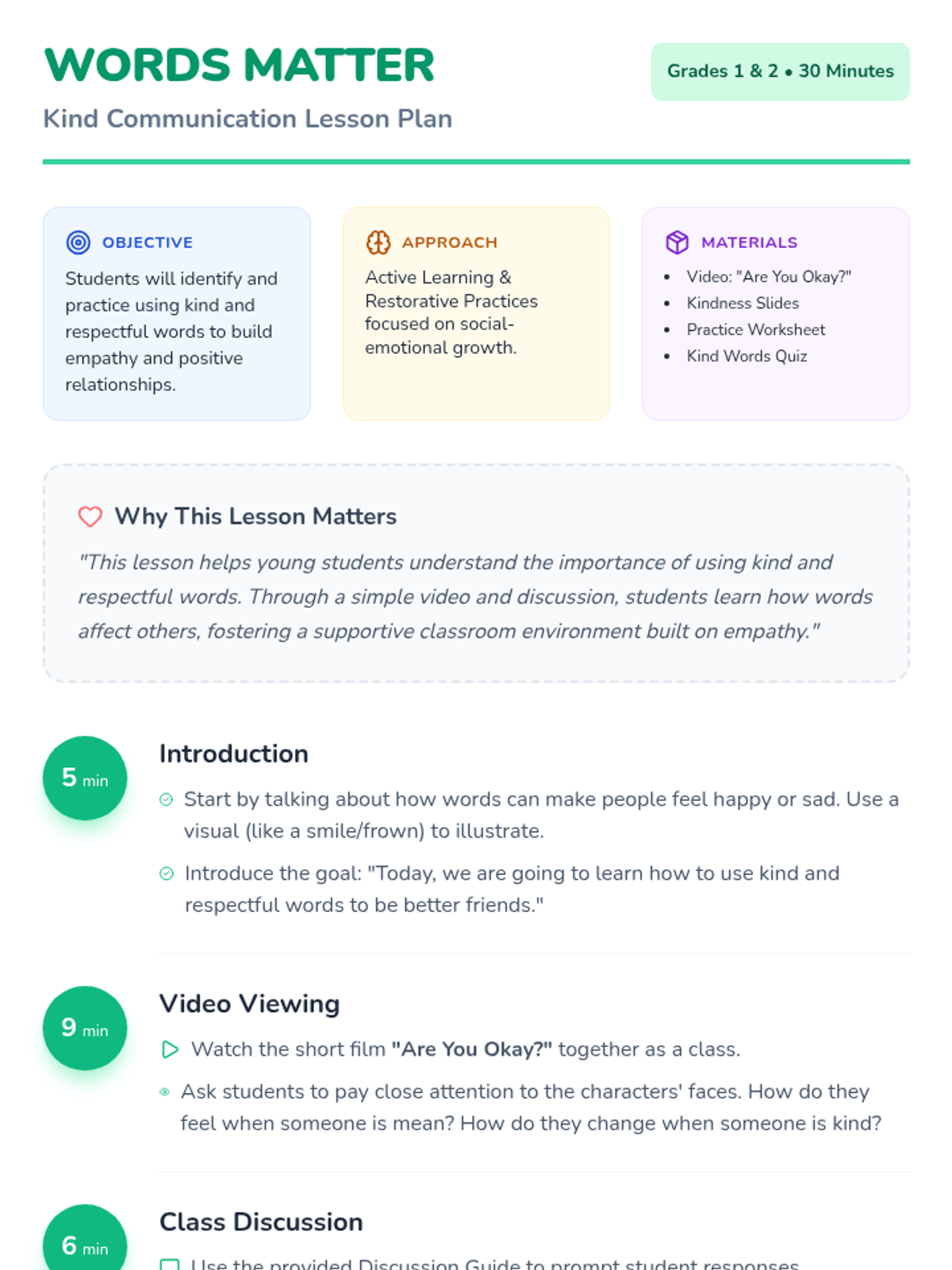 Kind Communication • Lesson • Lenny Learning