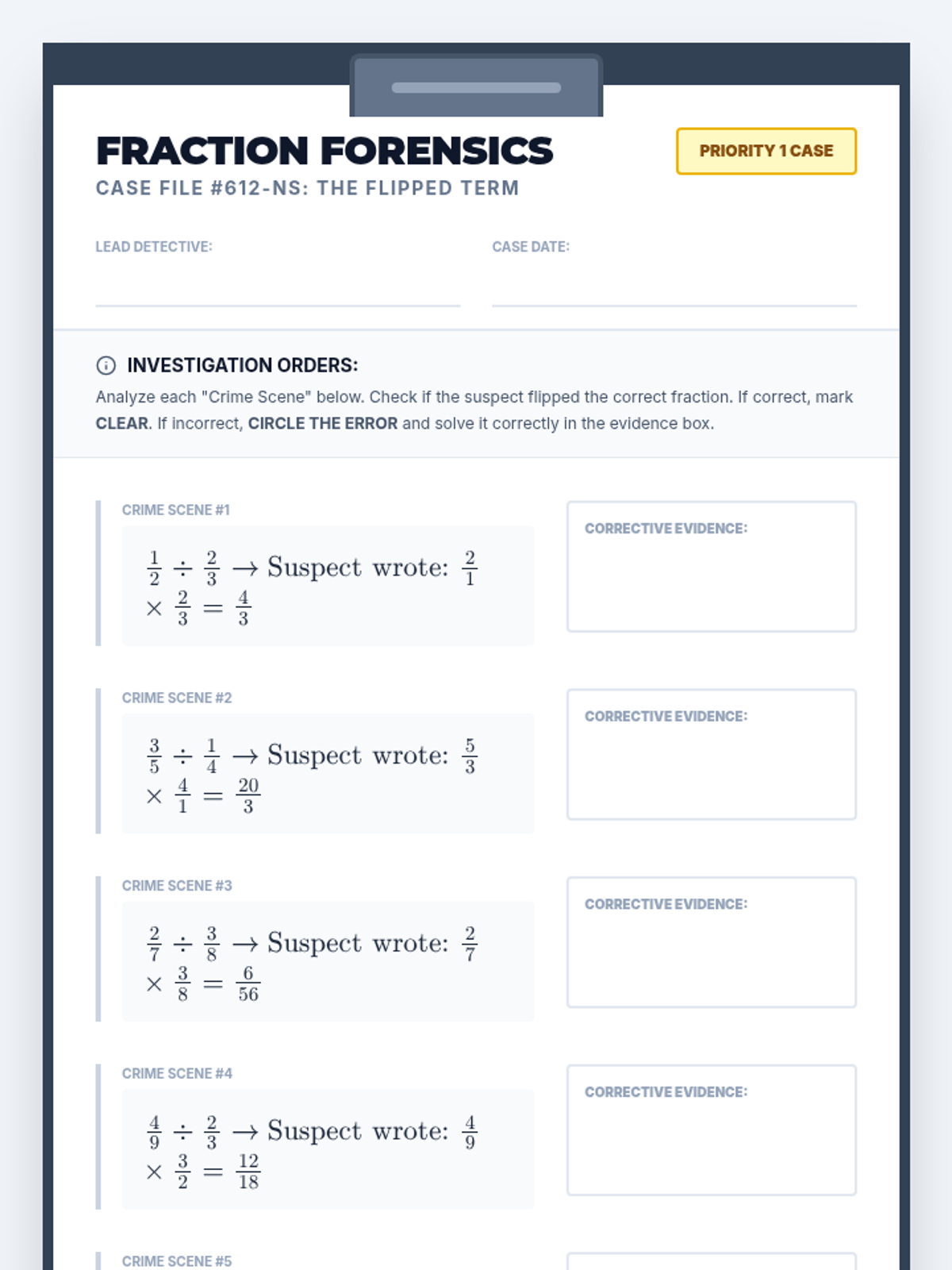 Fraction Division Forensics • Lesson • Lenny Learning