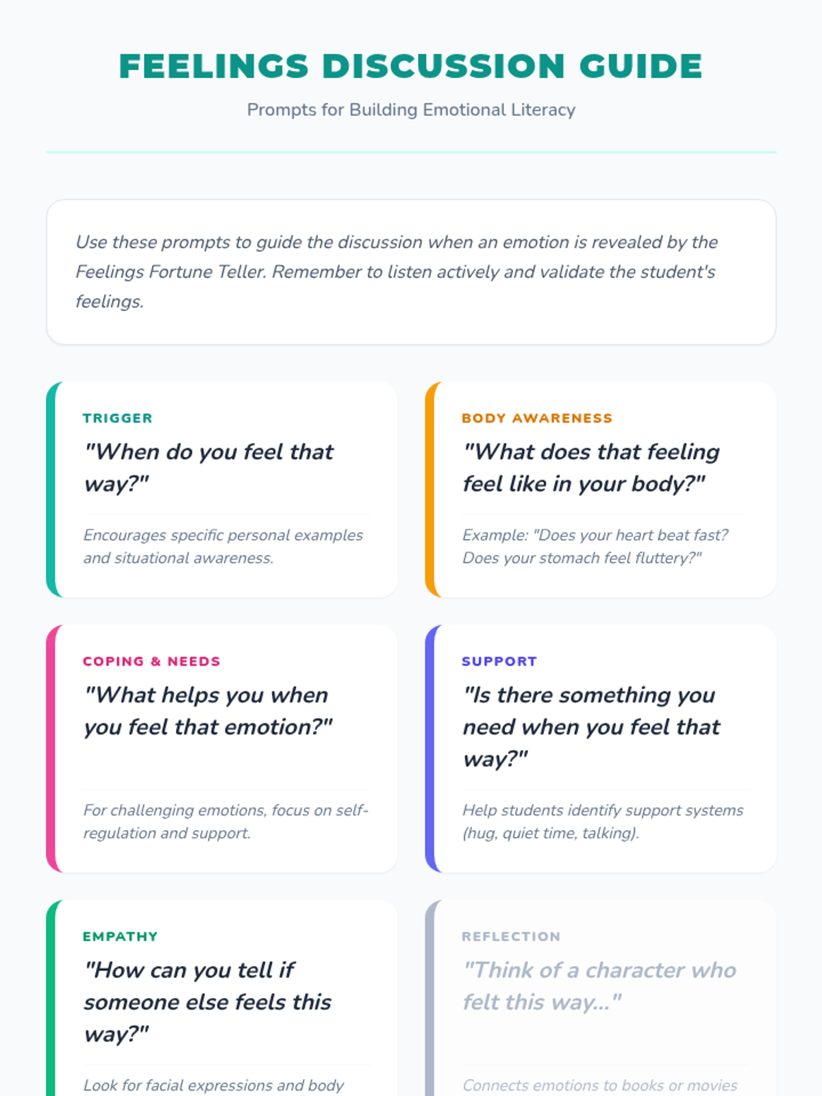 Feelings Communication Prompts • Material • Lenny.com