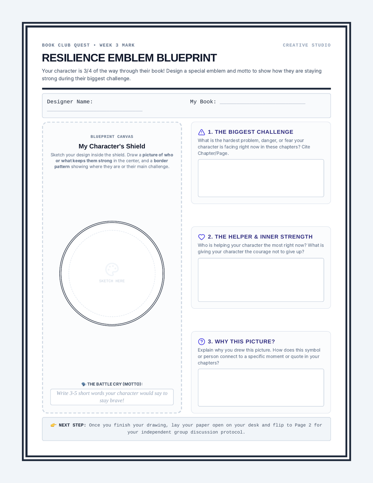 Resilience Emblem Portfolio page 1