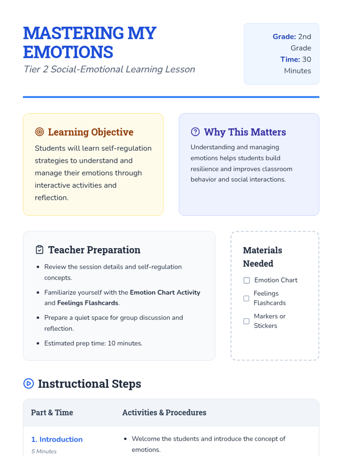 Mastering My Emotions • Lesson • Lenny Learning