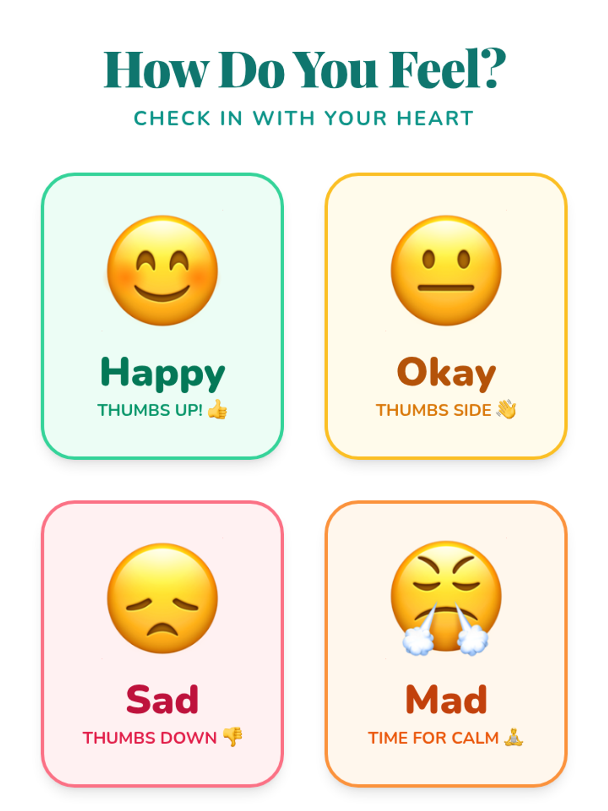 Calm Corner Emotion Chart Poster • Material • Lenny Learning